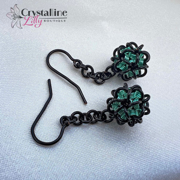 Ball and Chain Dangle Earrings