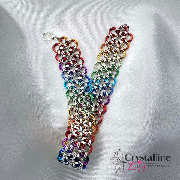 Rainbow Chainmail Bracelet