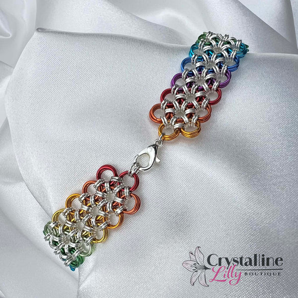 Rainbow Chainmail Bracelet