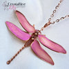 Shimmery Dragonfly Pendant