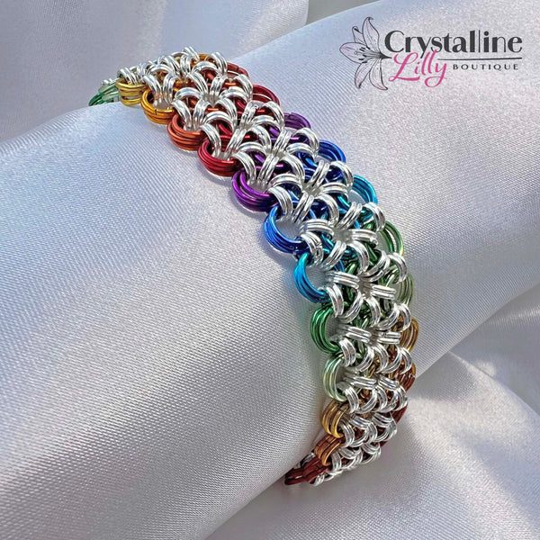 Rainbow Chainmail Bracelet