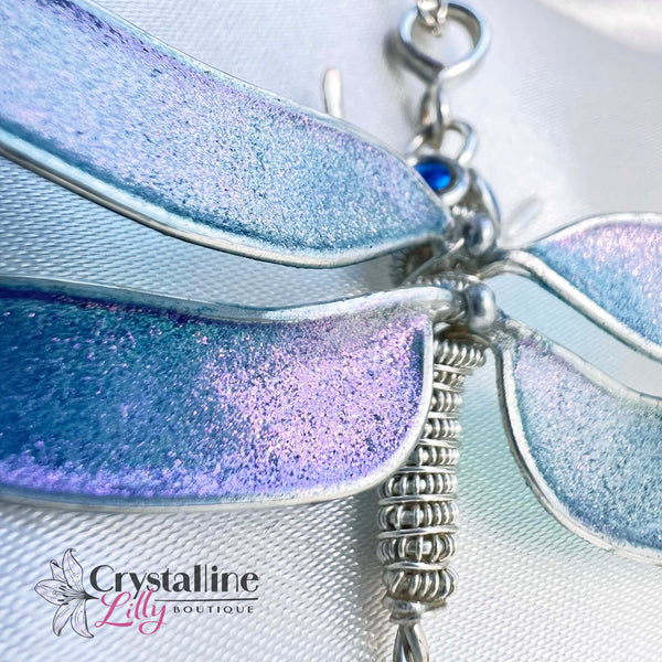 Shimmery Dragonfly Pendant